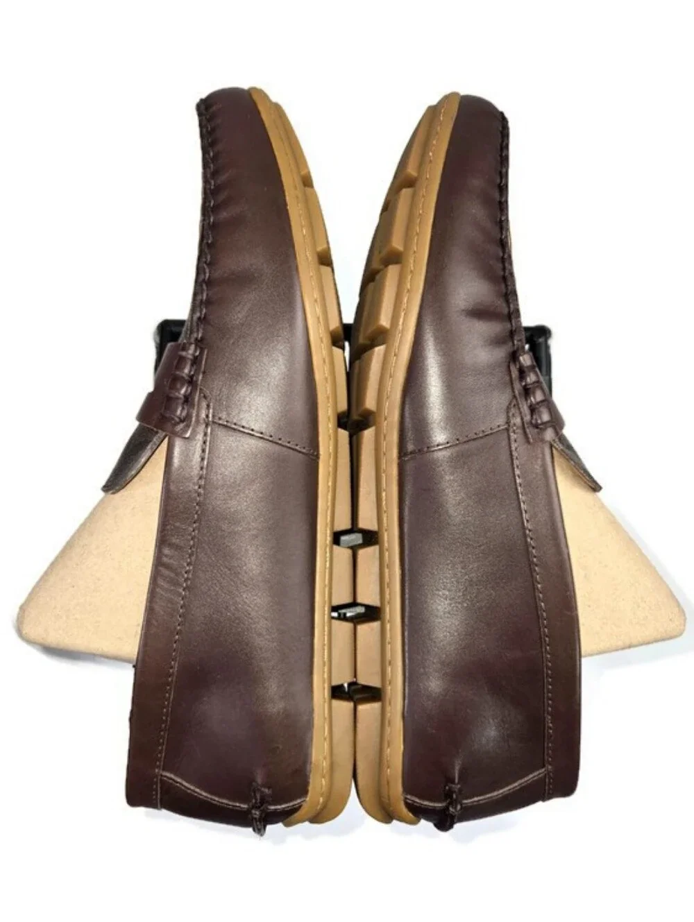 Coach FG2983 Mott Driver Mahogany Signature PVC Loafer Shoes Mens Size 10D NIB